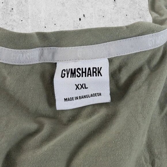 Gymshark Sleeveless T Shirt Size XXL Tee Moss / Military Green - Picture 4 of 4